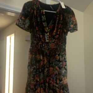 NWT- The Somerset Velvet Mini Dress in size XS